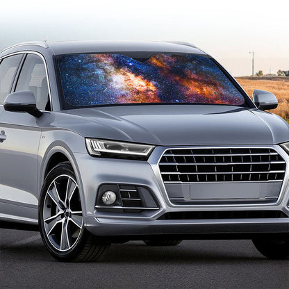 Milky Way Universe Galaxy Space Print Car Windshield Sun Shade