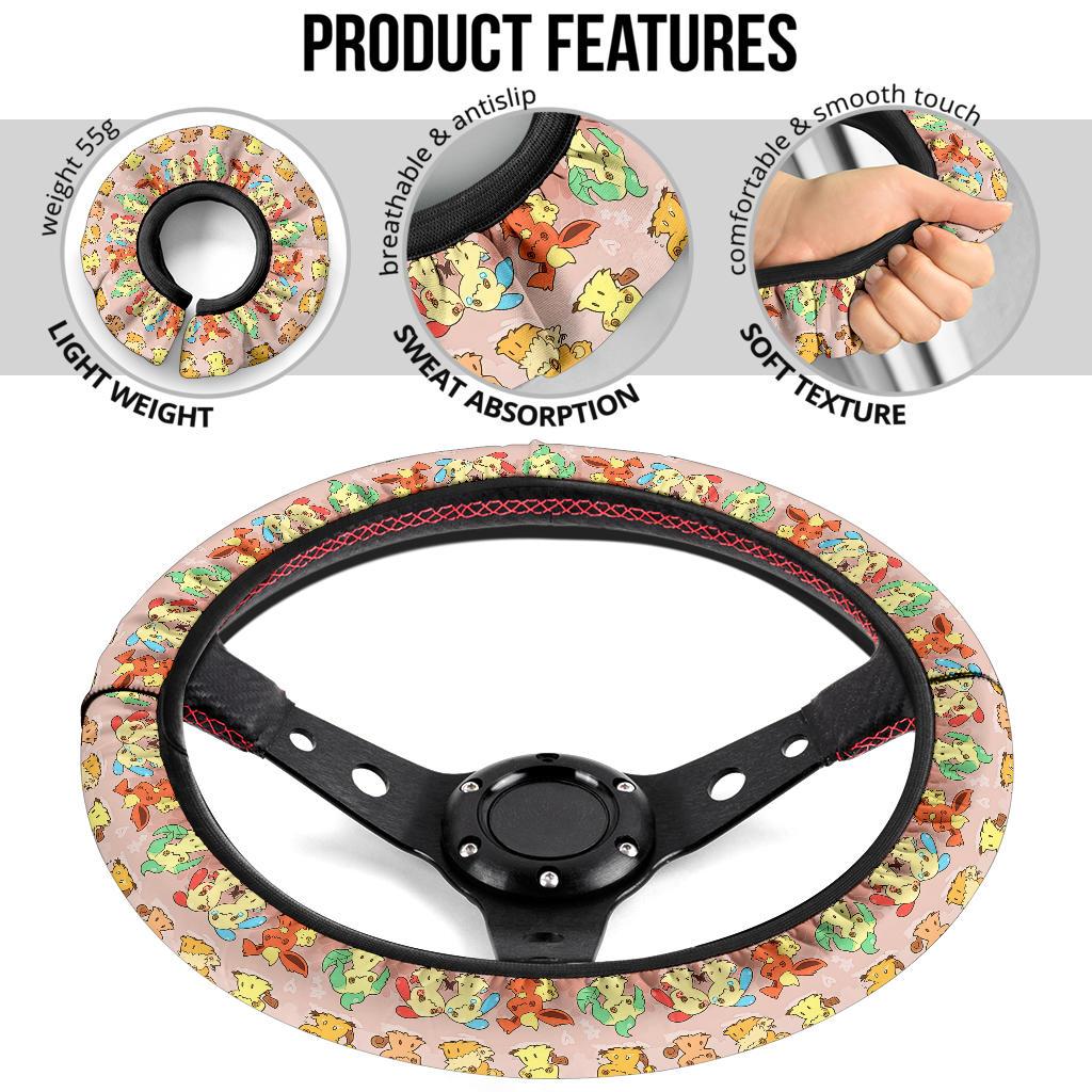 Mimikyu As Other Car Steering Wheel Cover