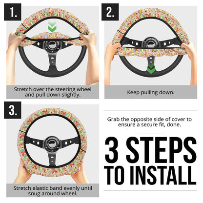 Mimikyu As Other Car Steering Wheel Cover