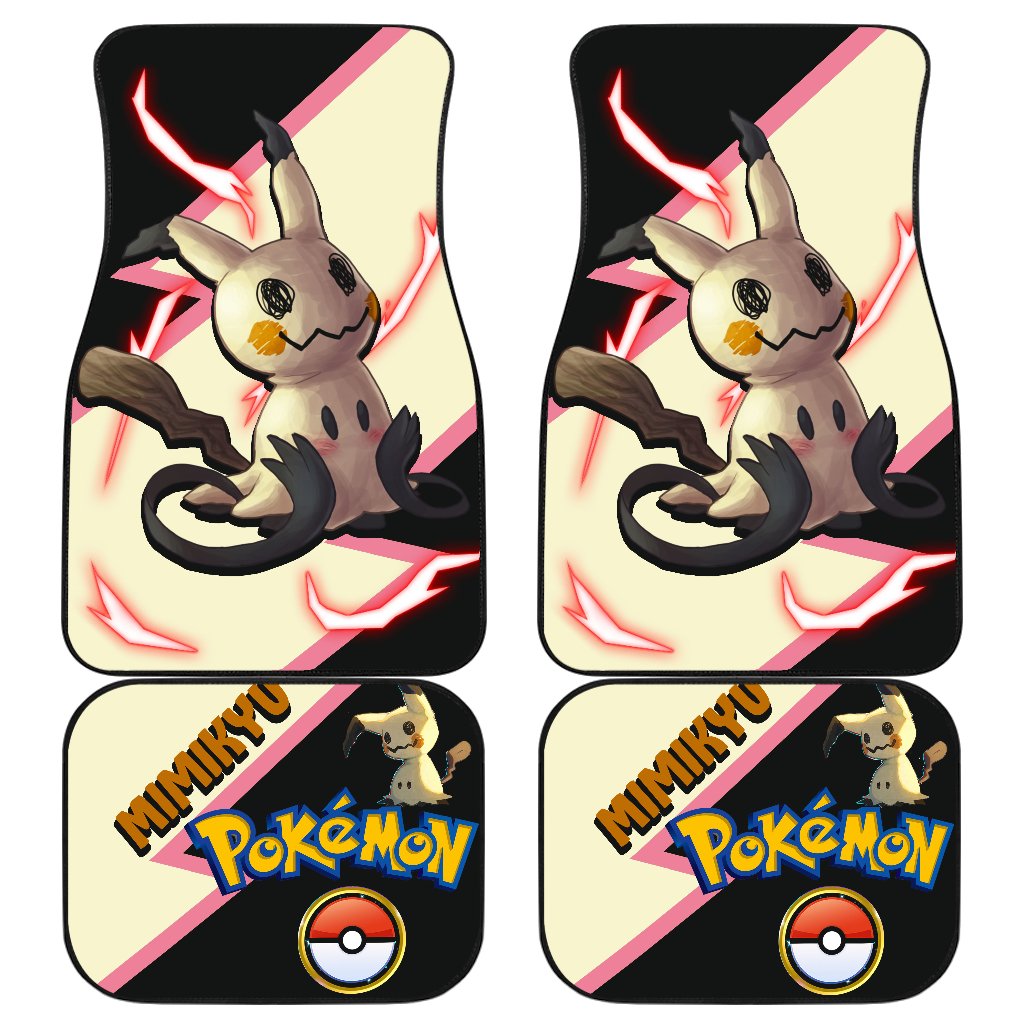Mimikyu Car Floor Mats Custom Anime Car Interior Accessories