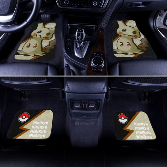 Mimikyu Car Floor Mats Custom Anime Car Interior Accessories