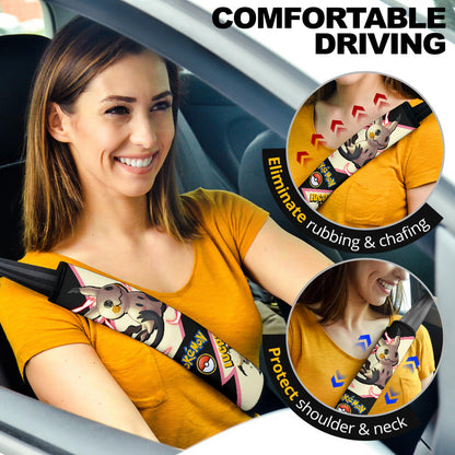 Mimikyu car seat belt covers Anime Custom Car Accessories