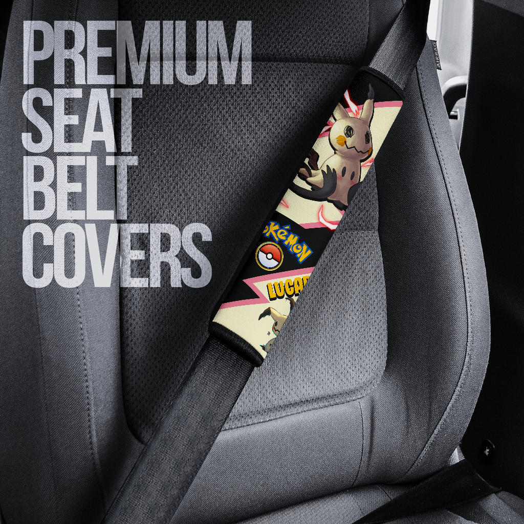 Mimikyu car seat belt covers Anime Custom Car Accessories