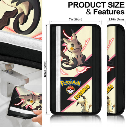 Mimikyu car seat belt covers Anime Custom Car Accessories
