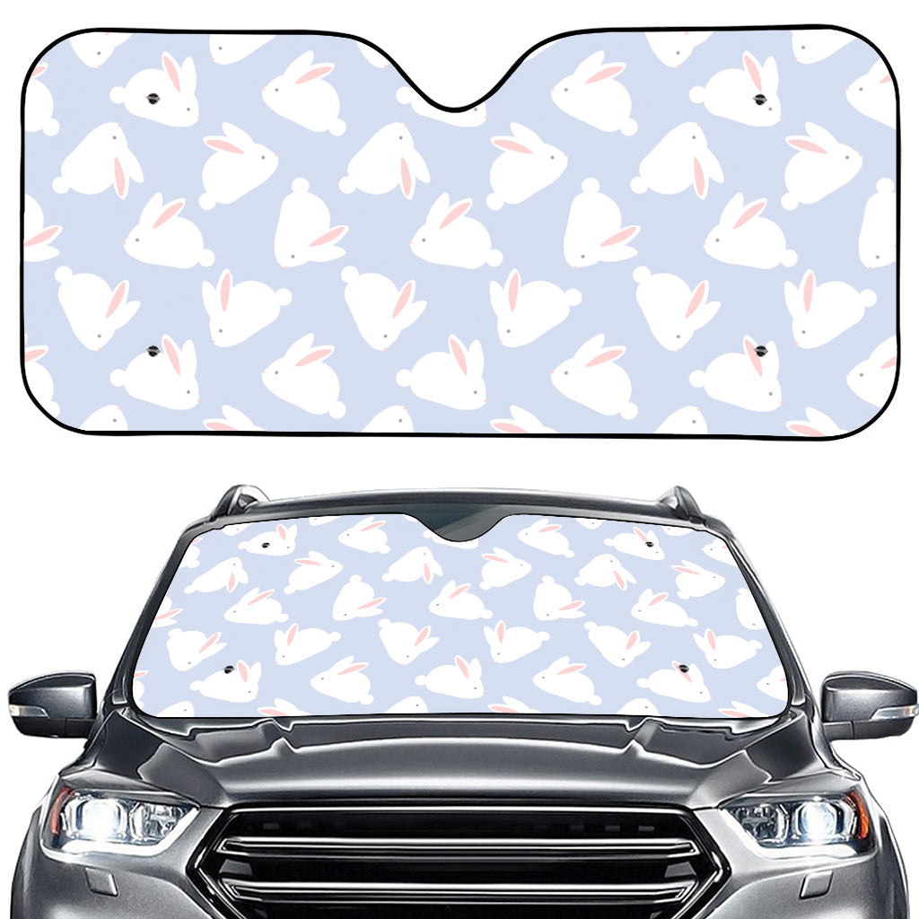 Mini Rabbit Pattern Print Car Windshield Sun Shade