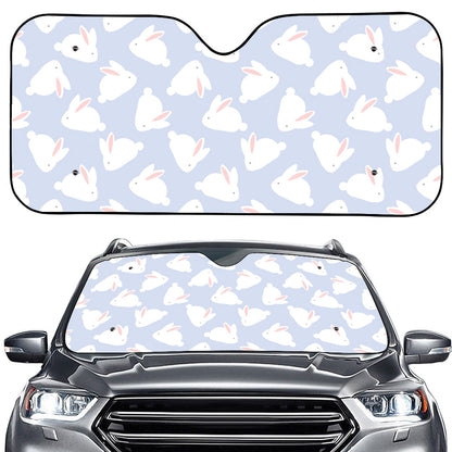 Mini Rabbit Pattern Print Car Windshield Sun Shade