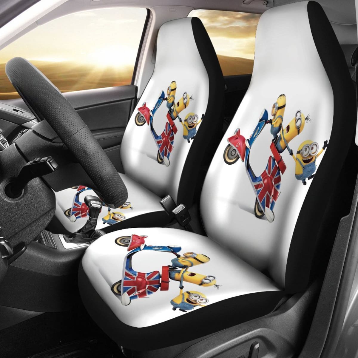 Minion Motobike 2020 Seat Covers Amazing Best Gift Ideas 2020 Universal Fit 090505