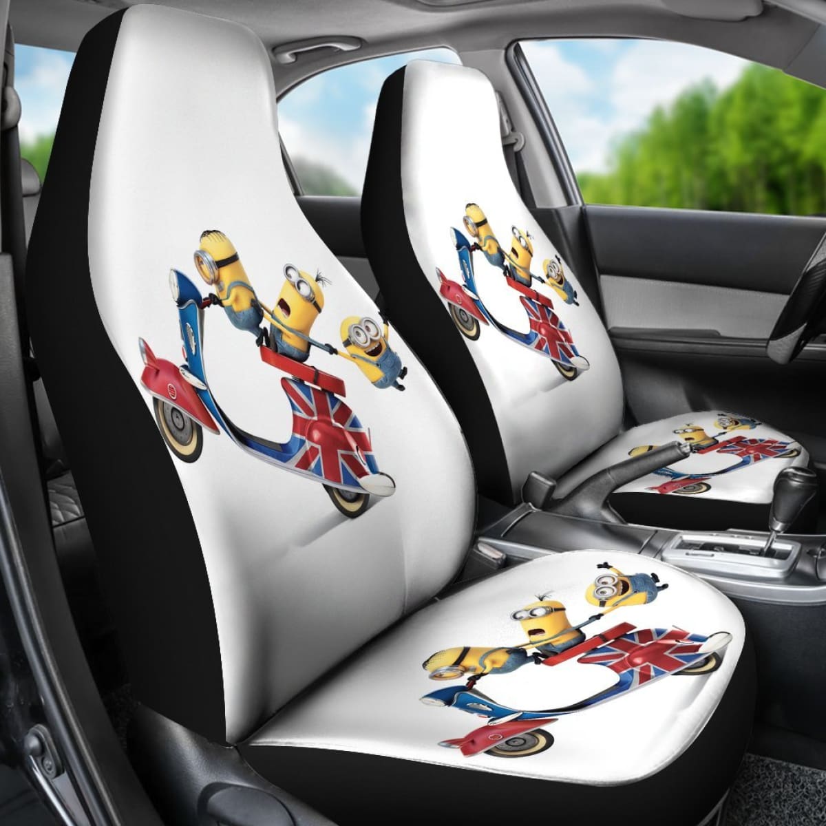 Minion Motobike 2020 Seat Covers Amazing Best Gift Ideas 2020 Universal Fit 090505