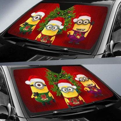 Minions Christmas Car Auto Sun Shades Universal Fit 051312