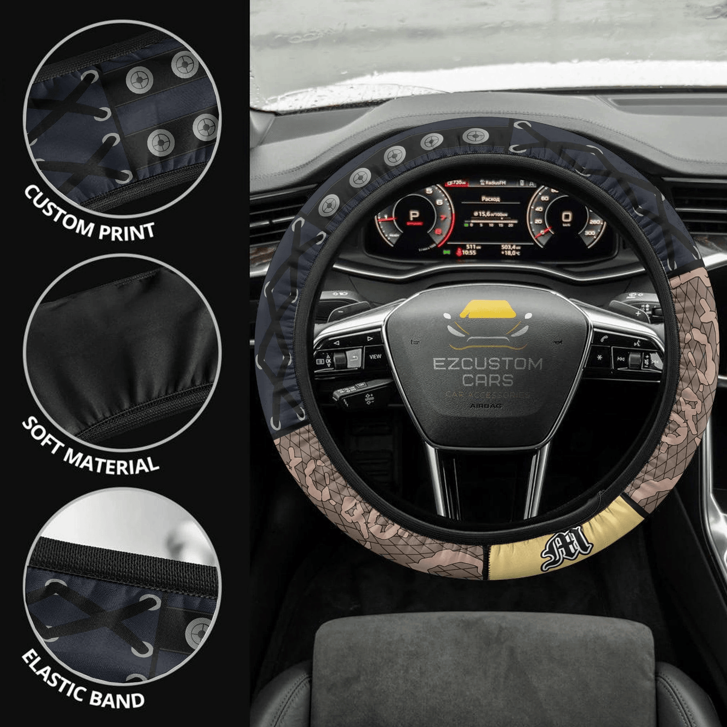 Misa Amane Anime Steering Wheel Cover Death Note Car Accessories
