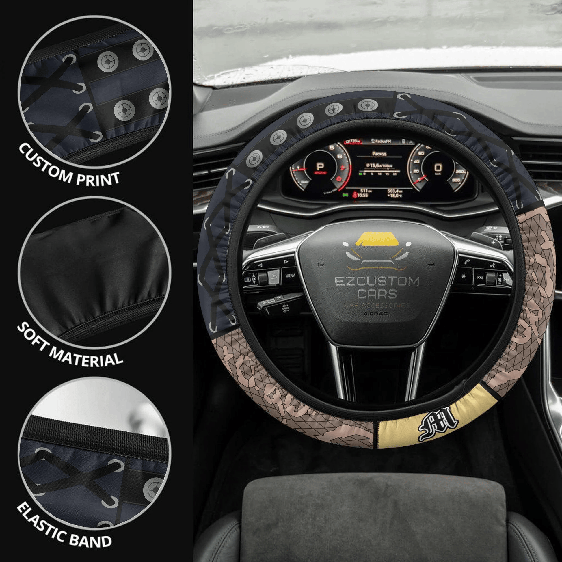 Misa Amane Anime Steering Wheel Cover Death Note Car Accessories