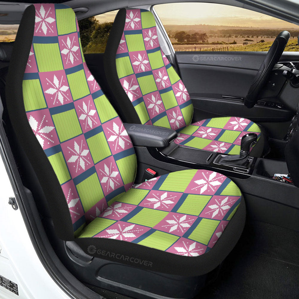 Mitsuri Kanroji Car Seat Covers Custom Anime Car Accessories