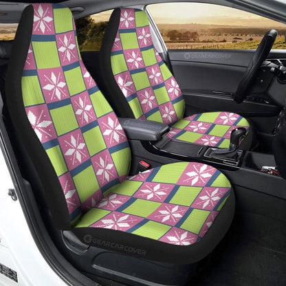 Mitsuri Kanroji Car Seat Covers Custom Anime Car Accessories