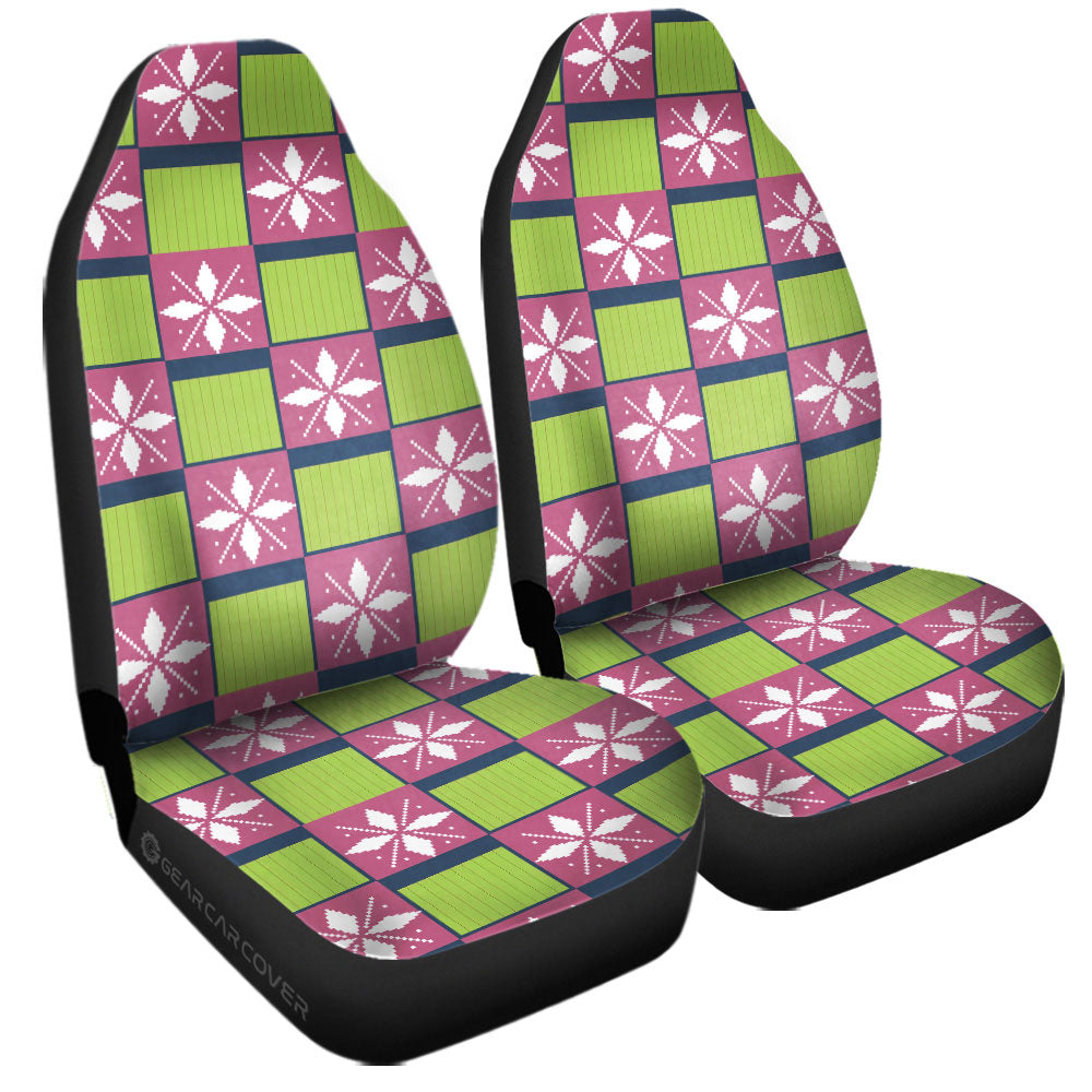 Mitsuri Kanroji Car Seat Covers Custom Anime Car Accessories