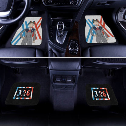 Mitsuru Code 326 Car Floor Mats Custom Darling In The Franxx Anime Car Accessories