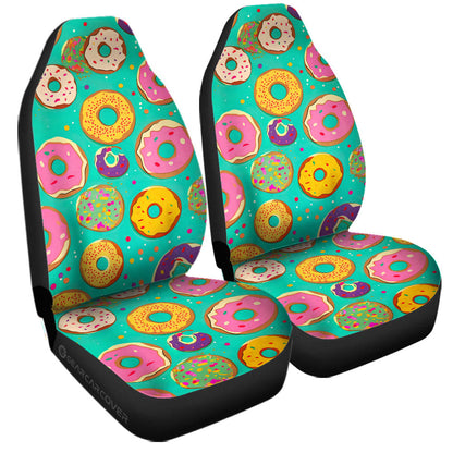 Mixed Donuts Car Seat Covers Custom Girly Pattern Car Accessories