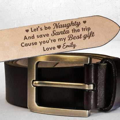 My Best Gift - Personalized Engraved Leather Belt