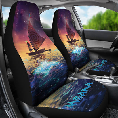 Moana Hawaiian Painting Car Seat Covers Car Accessories Ci221025-08