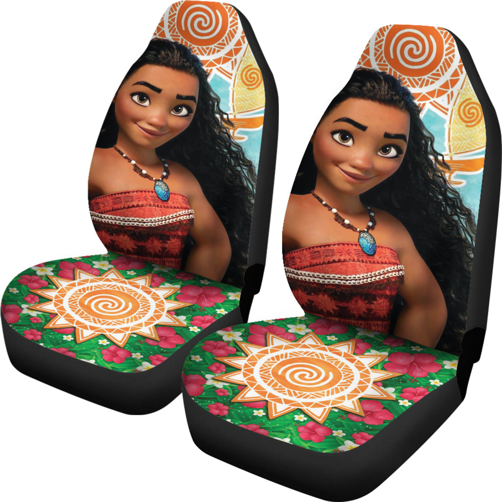 Moana Hawaiian Painting Car Seat Covers Car Accessories Ci221025-07