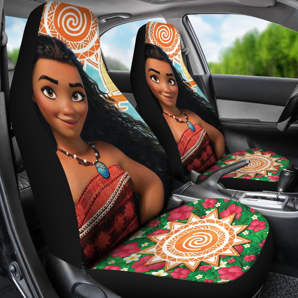 Moana Hawaiian Painting Car Seat Covers Car Accessories Ci221025-07
