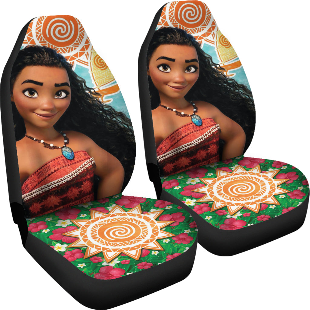 Moana Hawaiian Painting Car Seat Covers Car Accessories Ci221025-07