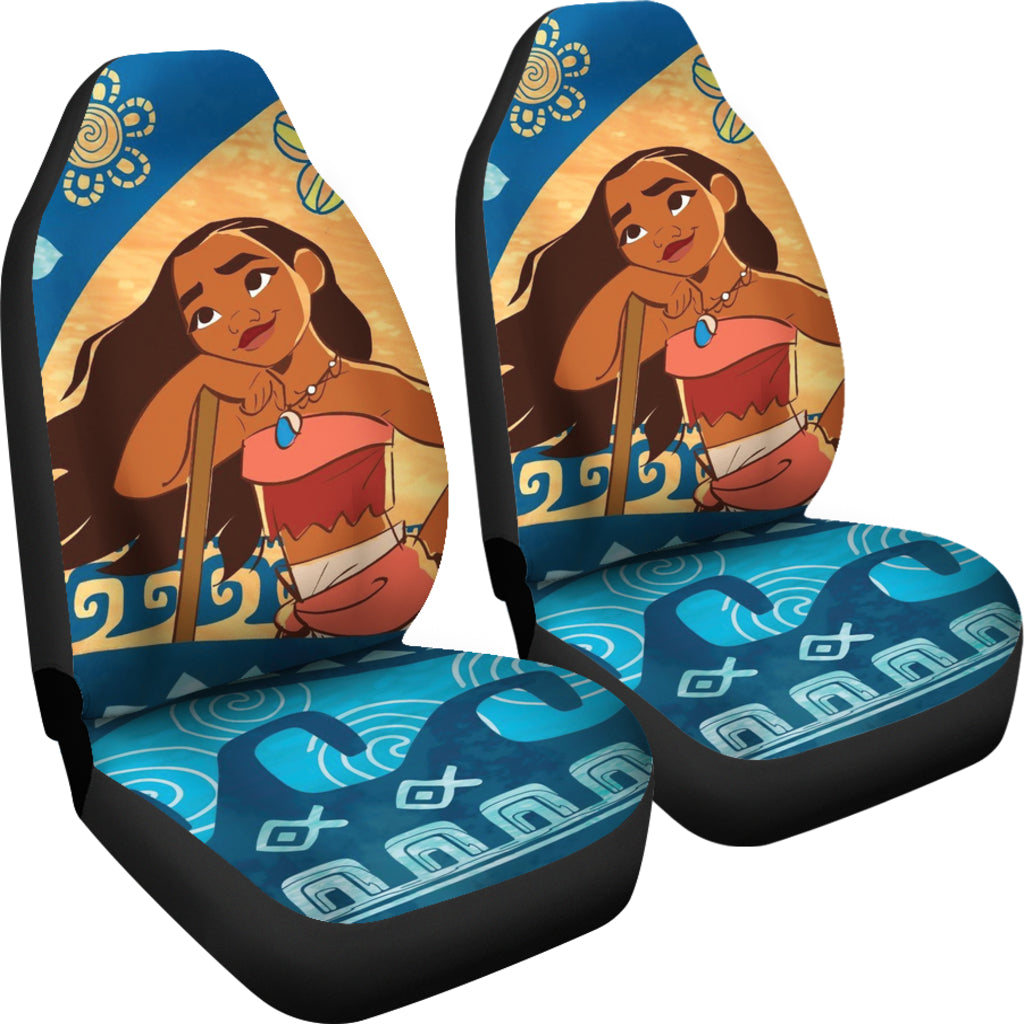 Moana Hawaiian Painting Car Seat Covers Car Accessories Ci221025-01