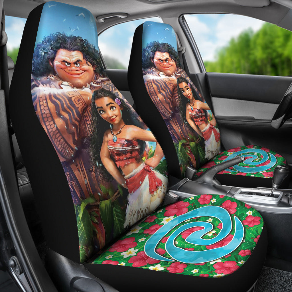Moana Maui Hawaiian Car Seat Covers Car Accessories Ci221025-03
