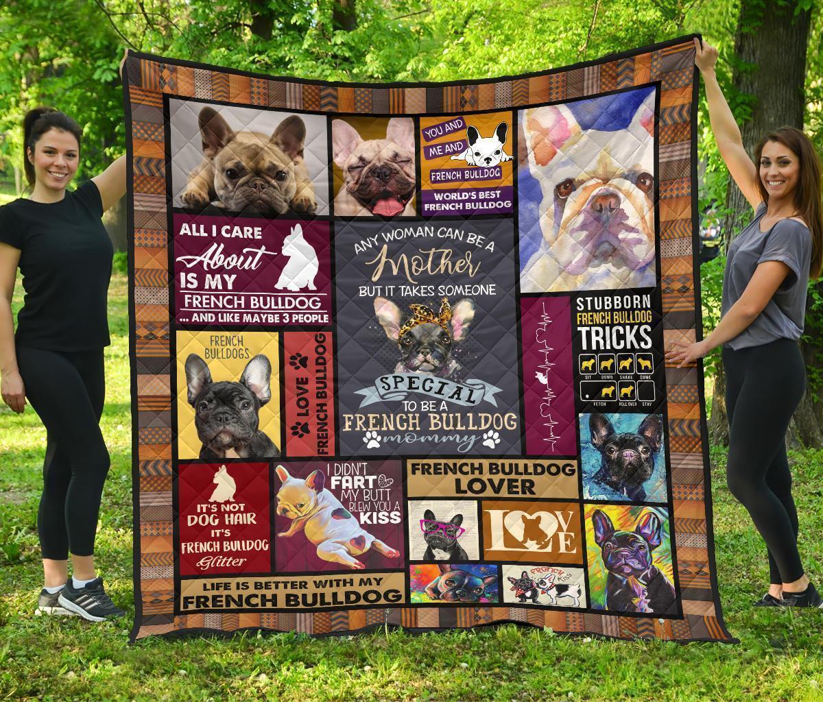 Mommy French Bulldog Blanket