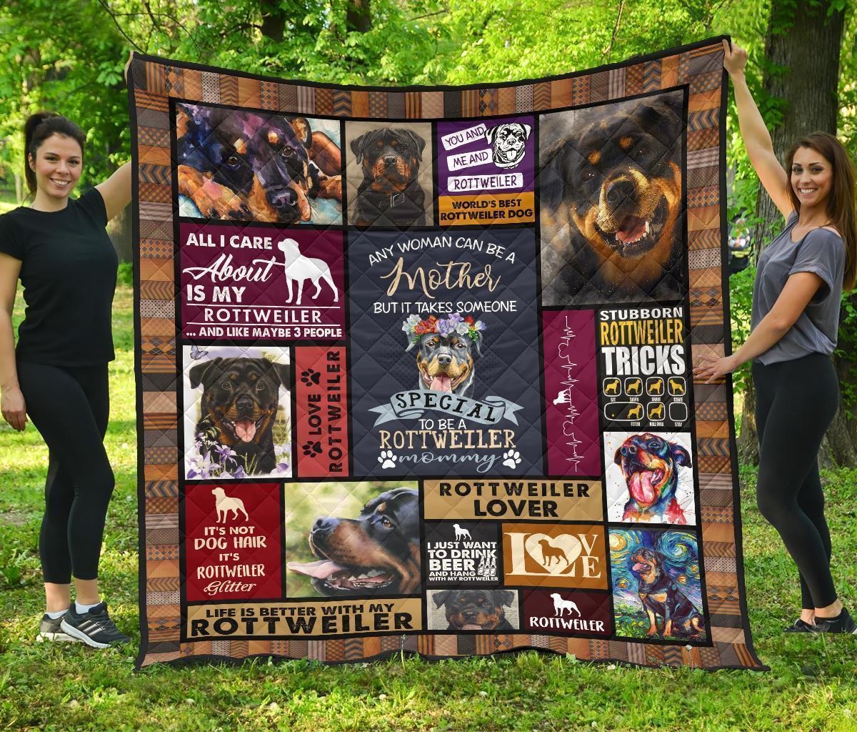 Mommy Rottweiler Blanket