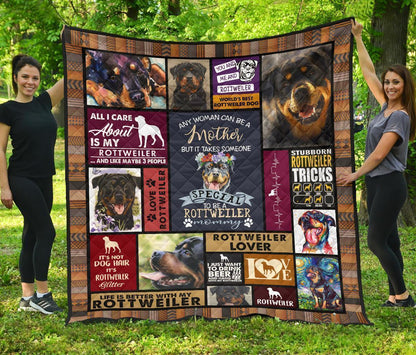 Mommy Rottweiler Blanket