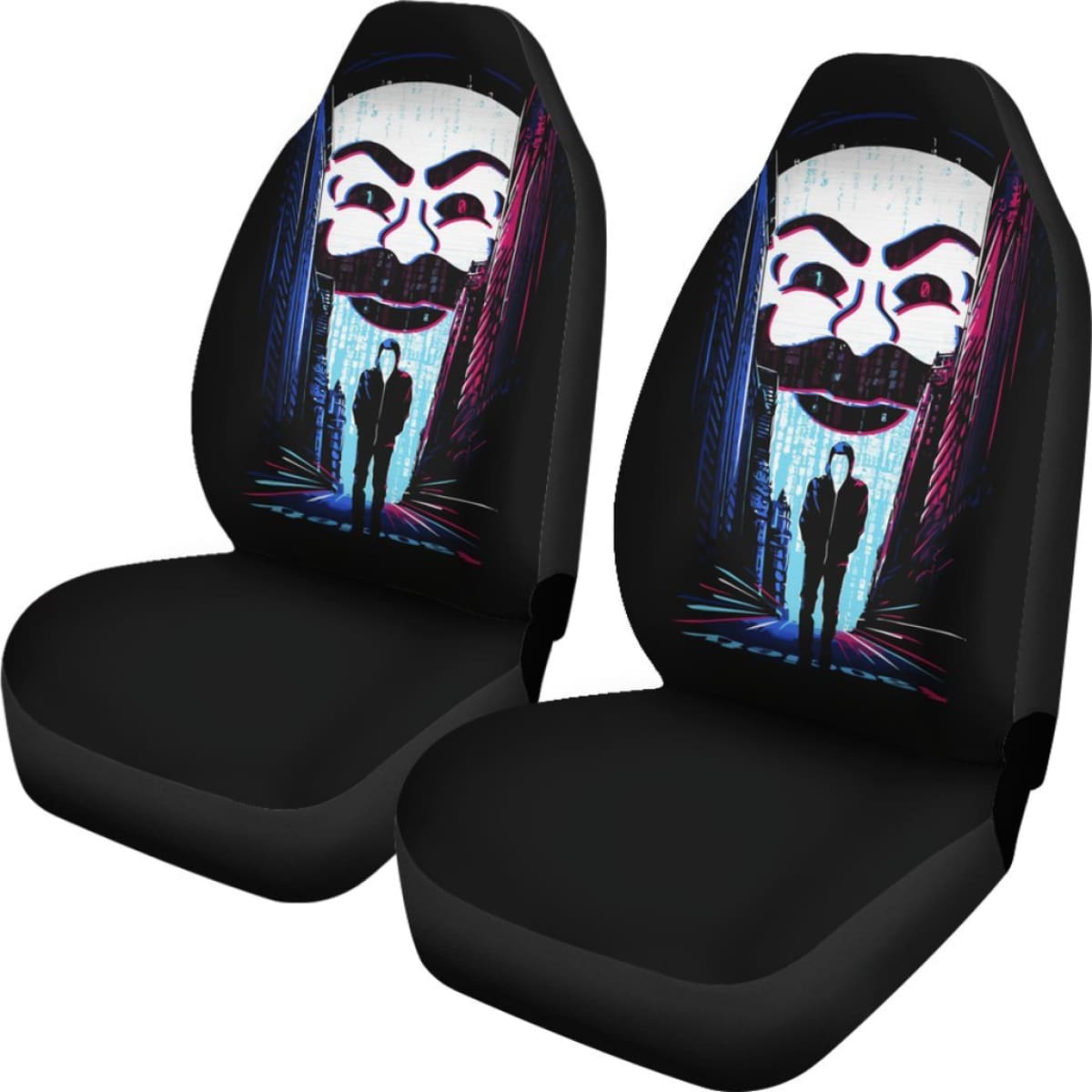 Money Heist Art Car Seat Covers La Casa De Papel Movie H051520 Universal Fit 072323