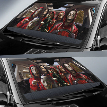 Money Heist Car Auto Sunshades