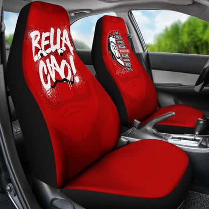Money Heist Car Seat Covers - La Casa De Papel (Set Of Two) Universal Fit 215521