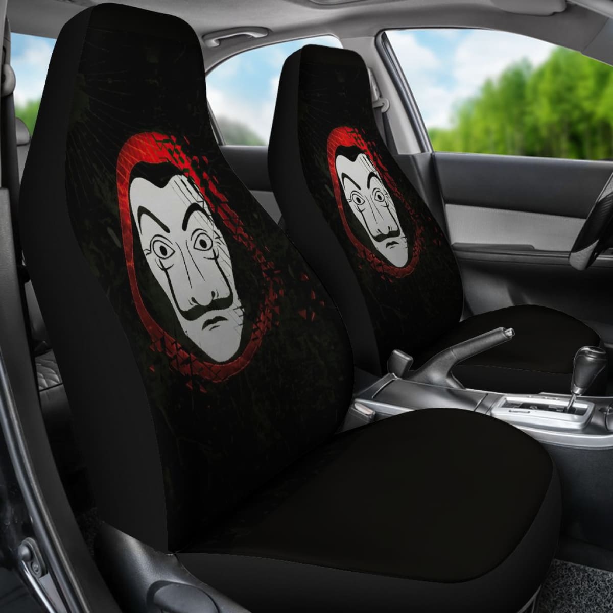 Money Heist Dali Mask Seat Covers Amazing Best Gift Ideas 2020 Universal Fit 090505