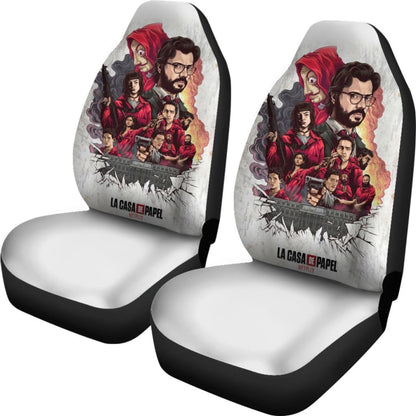 Money Heist Face Seat Covers 1 Amazing Best Gift Ideas 2020 Universal Fit 090505