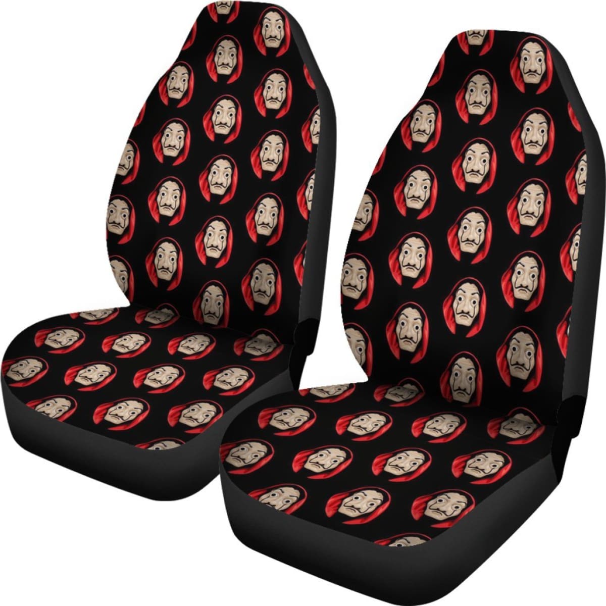 Money Heist Heads Team Seat Covers Amazing Best Gift Ideas 2020 Universal Fit 090505