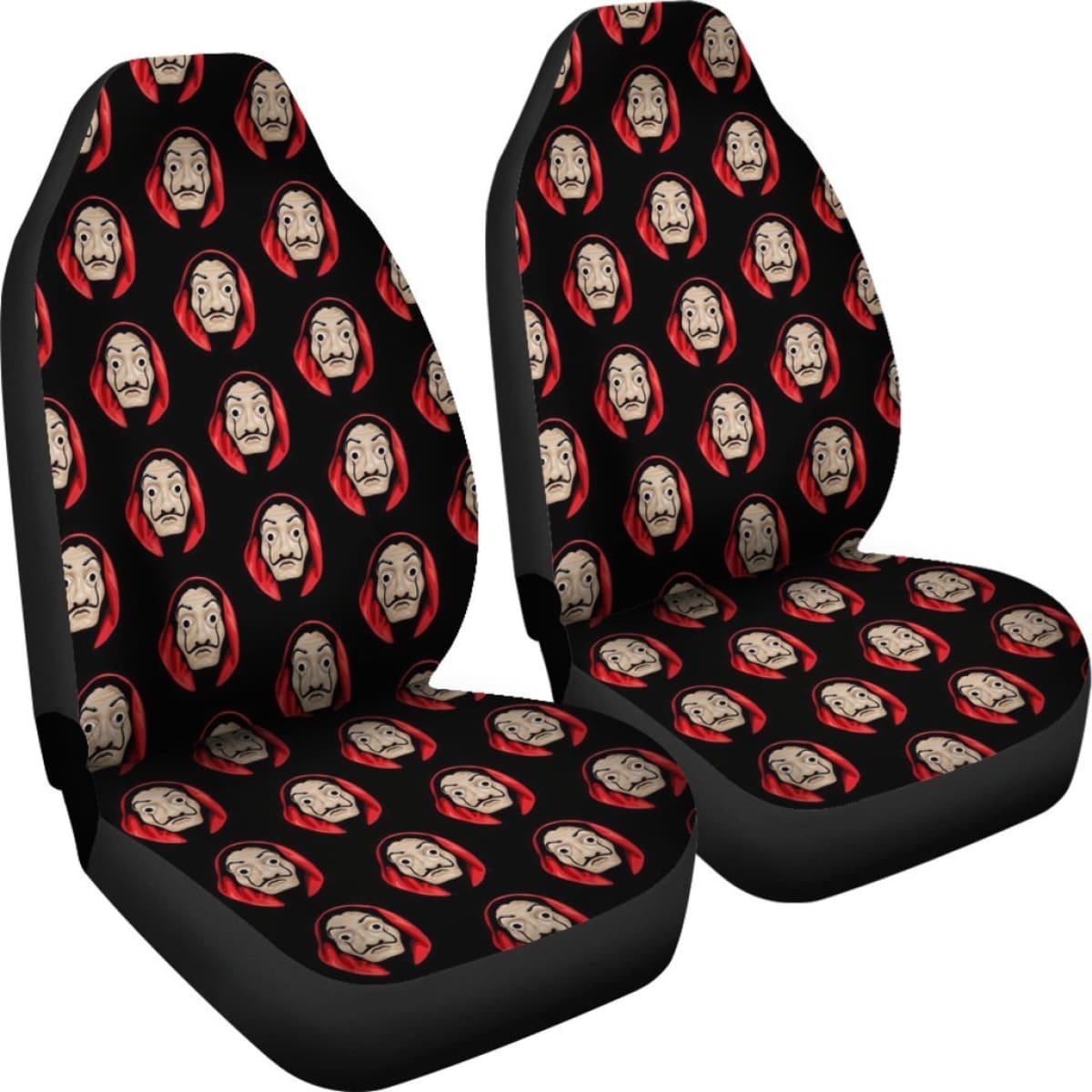 Money Heist Heads Team Seat Covers Amazing Best Gift Ideas 2020 Universal Fit 090505
