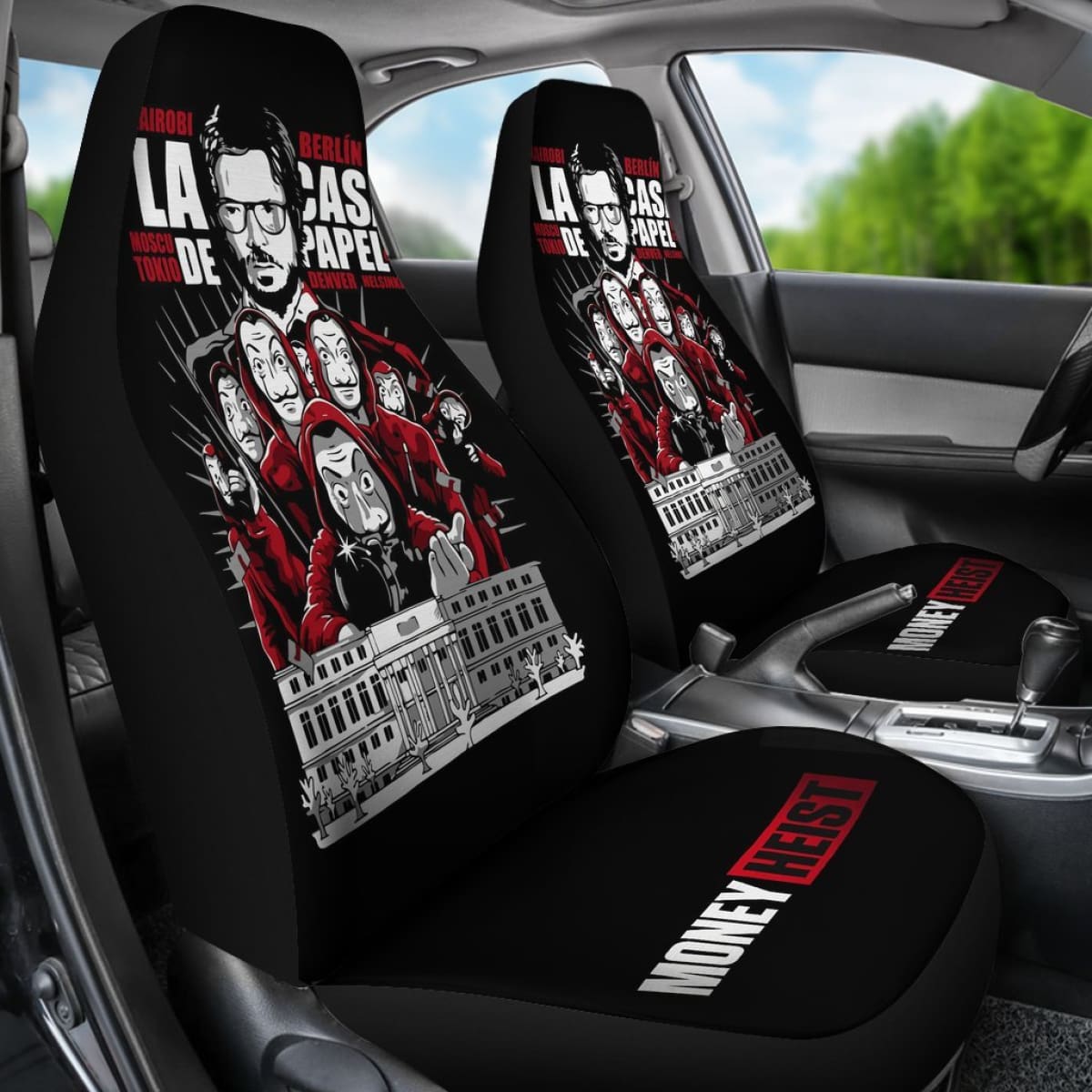 Money Heist La Casa De Papel Car Seat Covers Movie H051520 Universal Fit 072323