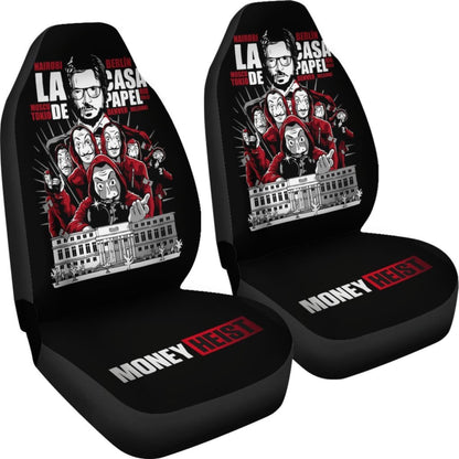 Money Heist La Casa De Papel Car Seat Covers Movie H051520 Universal Fit 072323