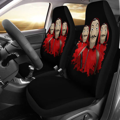Money Heist Mask Minimalist Seat Covers Amazing Best Gift Ideas 2020 Universal Fit 090505