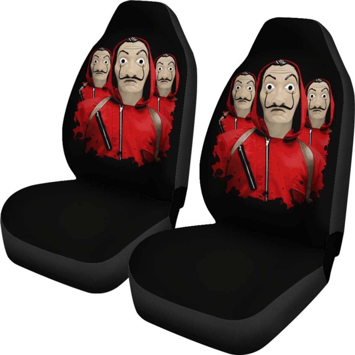 Money Heist Mask Minimalist Seat Covers Amazing Best Gift Ideas 2020 Universal Fit 090505