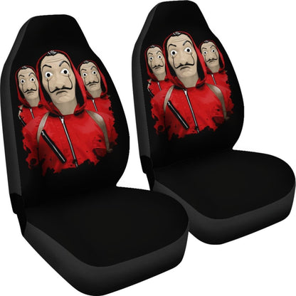 Money Heist Mask Minimalist Seat Covers Amazing Best Gift Ideas 2020 Universal Fit 090505