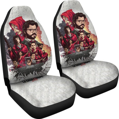 Money Heist Team Seat Covers Amazing Best Gift Ideas 2020 Universal Fit 090505