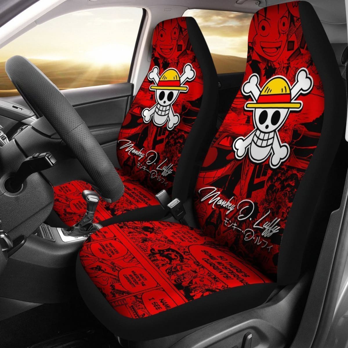 Monkey D. Luffy One Piece Car Seat Covers Lt03 Universal Fit 225721