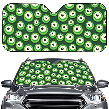 Monster Eyes Pattern Print Car Windshield Sun Shade