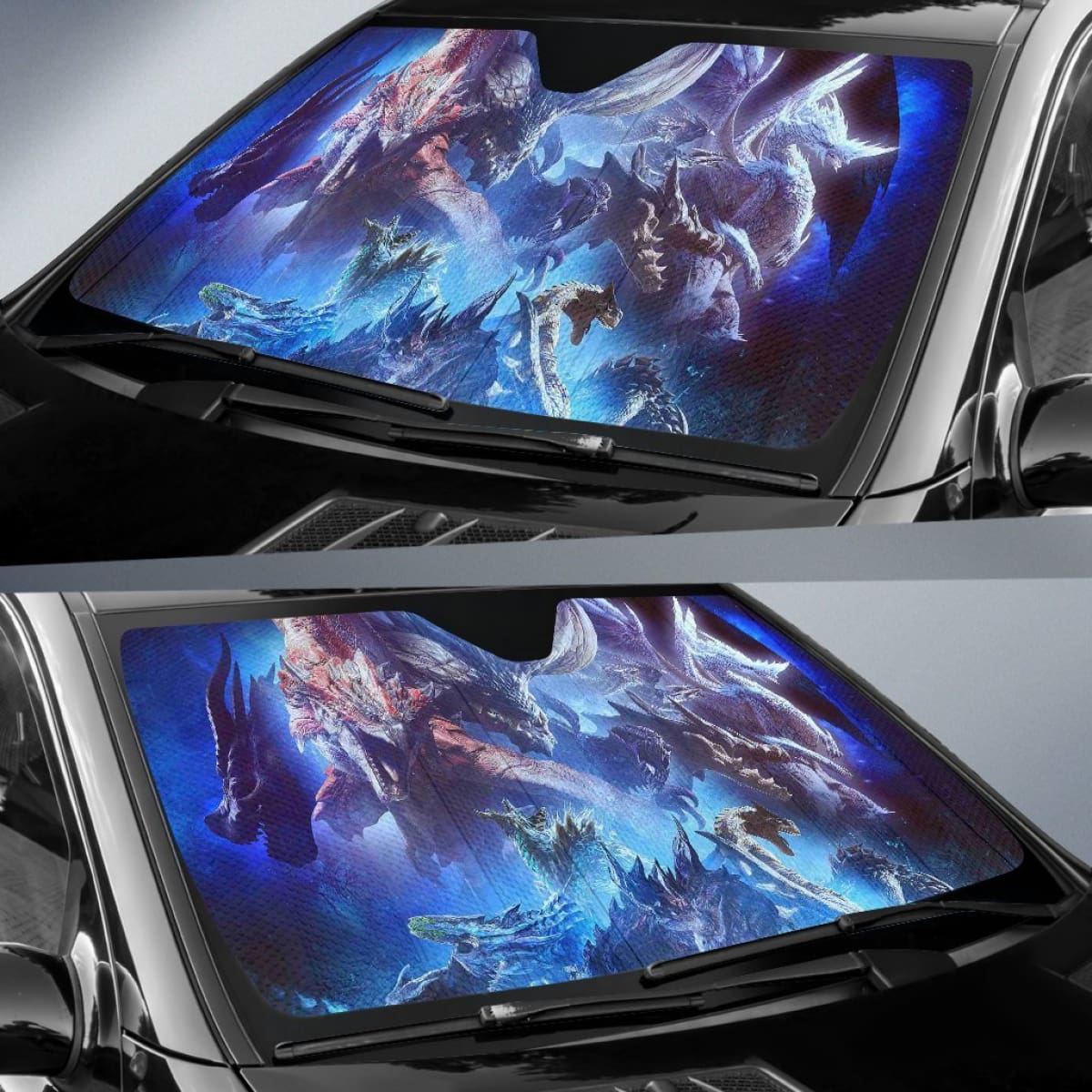 Monster Hunter World Dragons Sun Shade amazing best gift ideas 2020 Universal Fit 174503