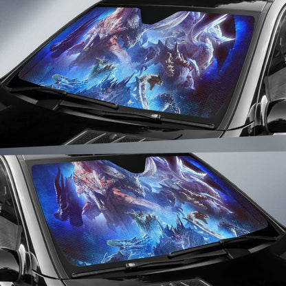 Monster Hunter World Dragons Sun Shade amazing best gift ideas 2020 Universal Fit 174503