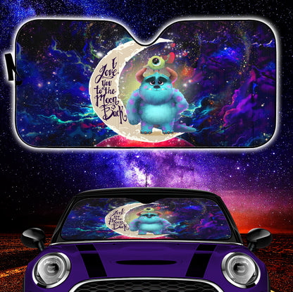 Monster Inc Sully And Mike Love You To The Moon Galaxy Car Auto Sunshades