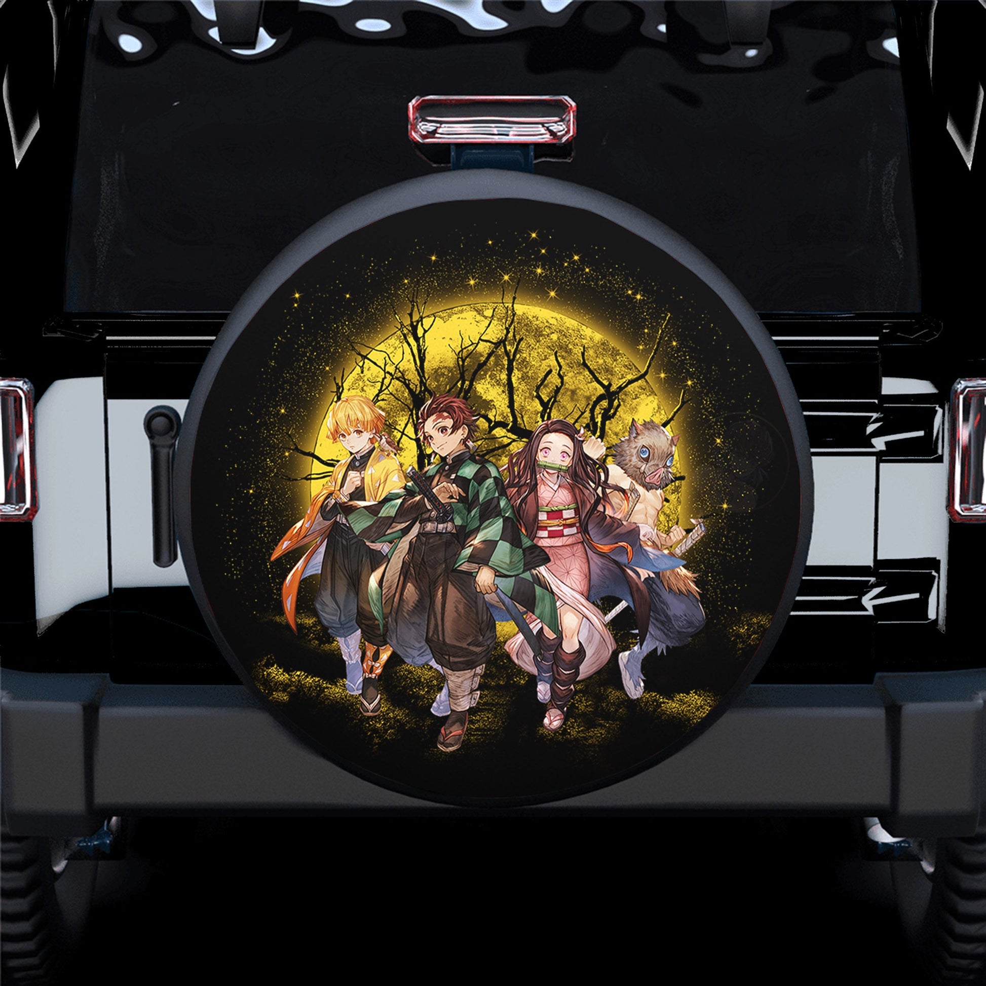 Moon Demonslayer Moonlight Spare Tire Cover