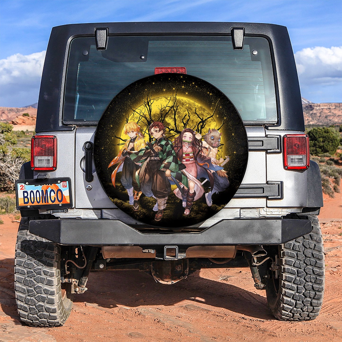 Moon Demonslayer Moonlight Spare Tire Cover